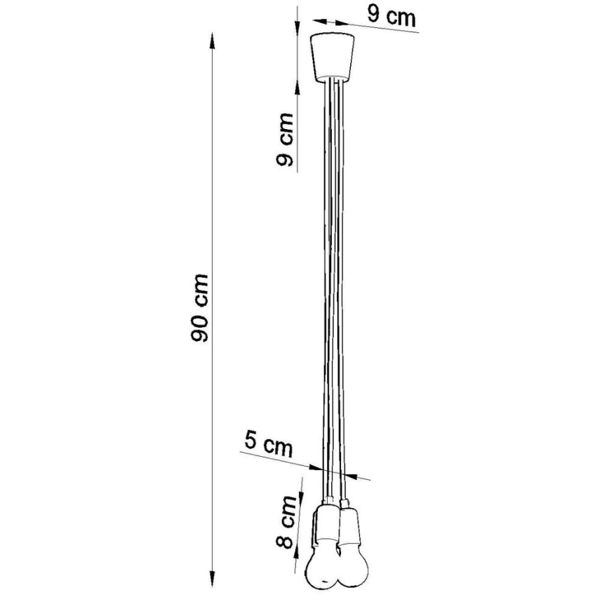 Lühter DIEGO 3xE27/60W/230V hall