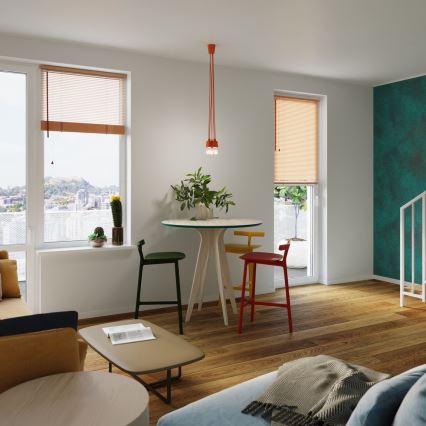 Lühter DIEGO 3xE27/60W/230V oranž