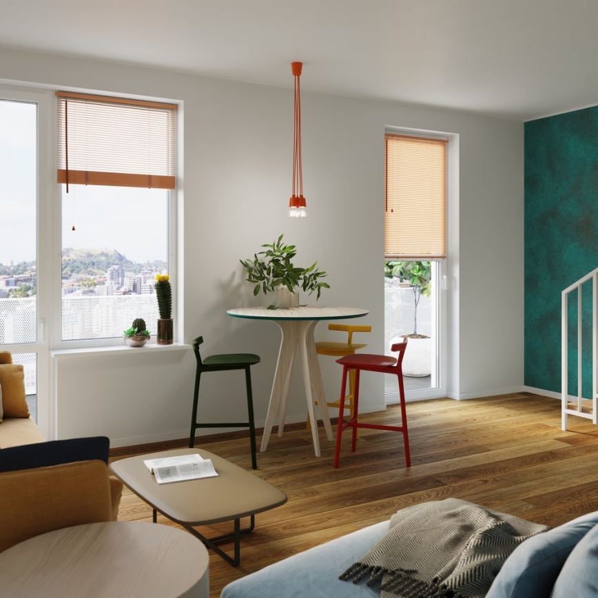 Lühter DIEGO 3xE27/60W/230V oranž