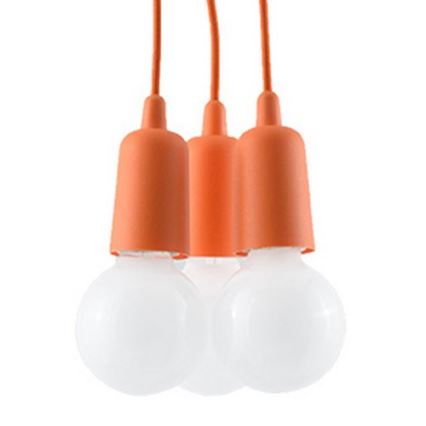 Lühter DIEGO 3xE27/60W/230V oranž