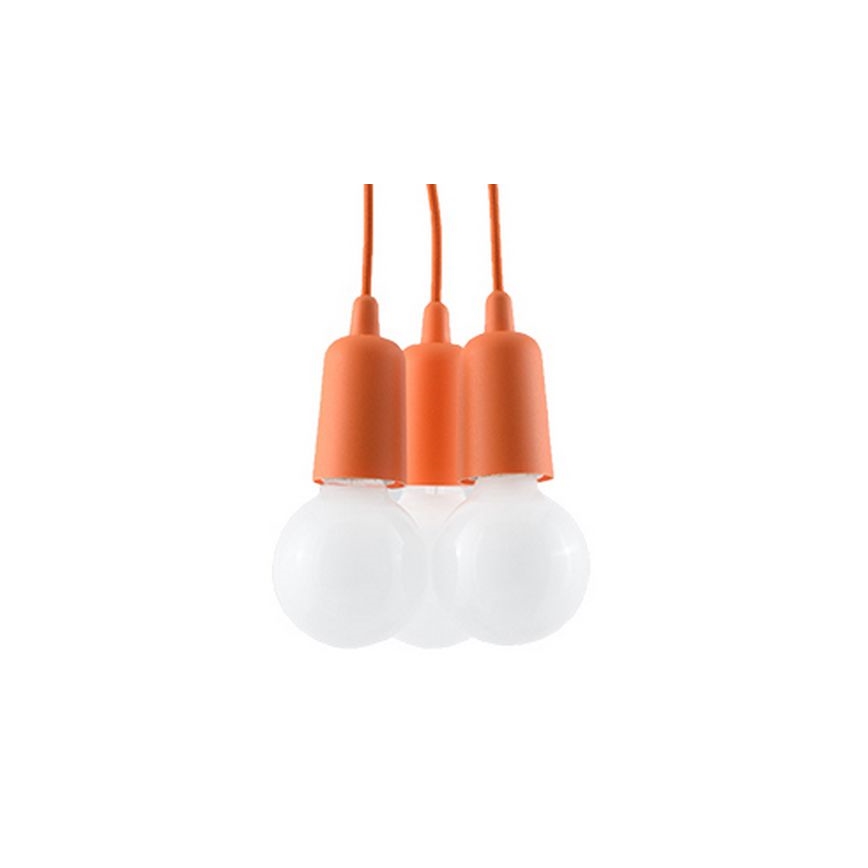 Lühter DIEGO 3xE27/60W/230V oranž