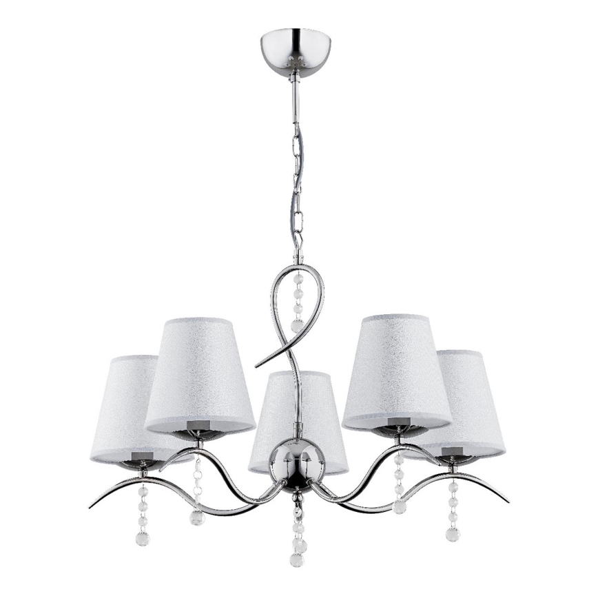 Lühter DIVA 5xE14/10W/230V läikiv kroom