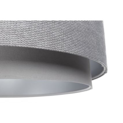 Lühter DOBLO 1xE27/60W/230V d. 60 cm hall/hõbedane