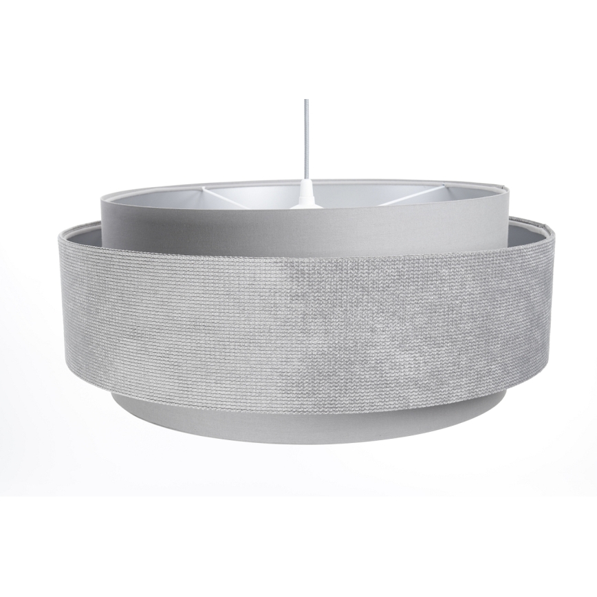 Lühter DOBLO 1xE27/60W/230V d. 60 cm hall/hõbedane