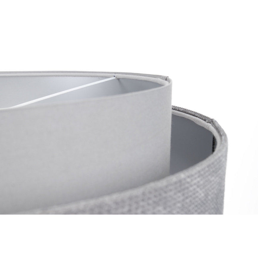 Lühter DOBLO 1xE27/60W/230V d. 60 cm hall/hõbedane