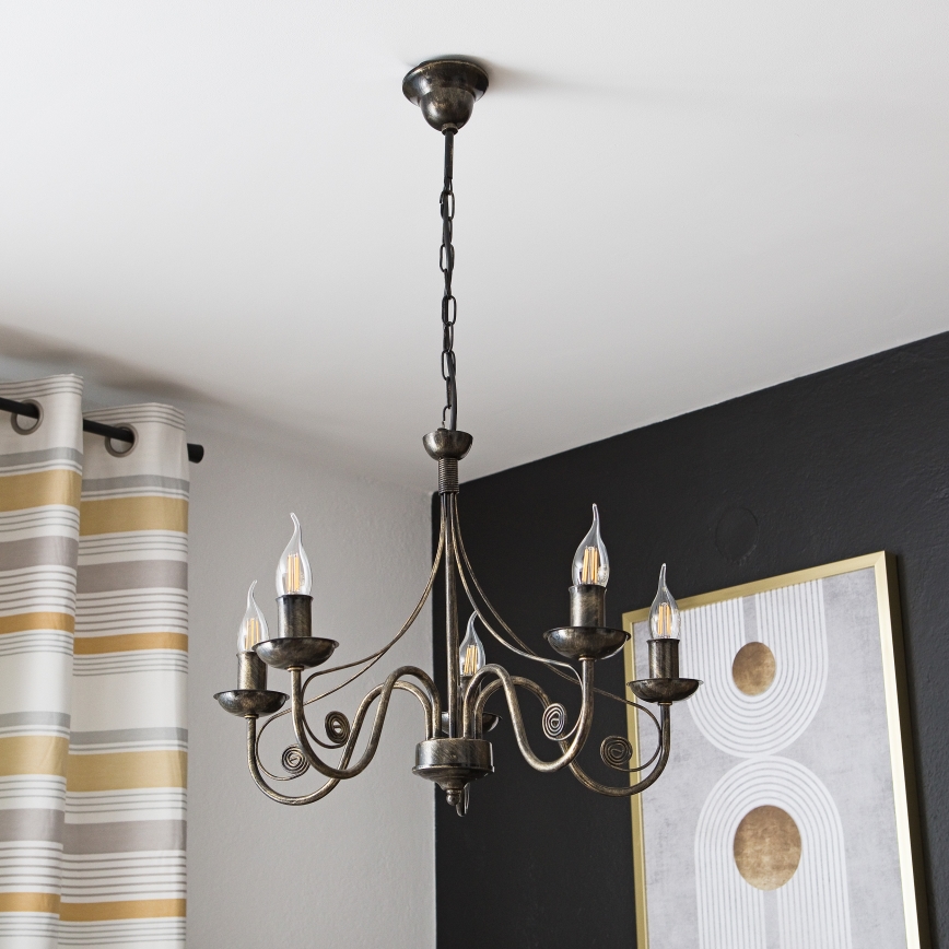 Lühter DONATO 5xE14/40W/230V