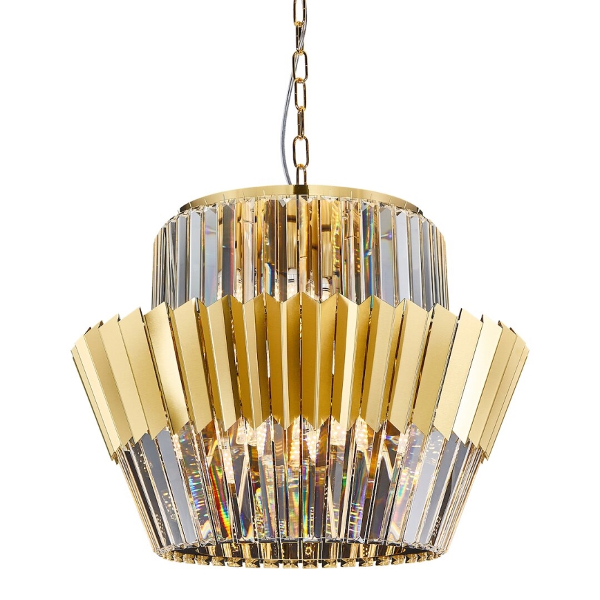 Lühter DONNA 12xE14/40W/230V d. 55 cm kuldne