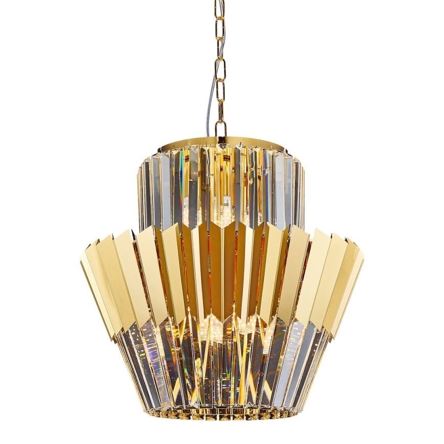 Lühter DONNA 9xE14/40W/230V d. 45 cm kuldne