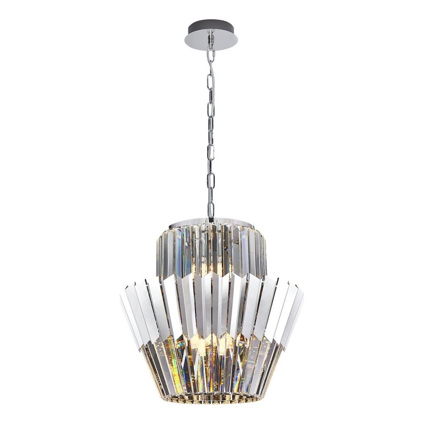 Lühter DONNA 9xE14/40W/230V d. 45 cm matt kroom
