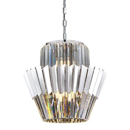Lühter DONNA 9xE14/40W/230V d. 45 cm matt kroom