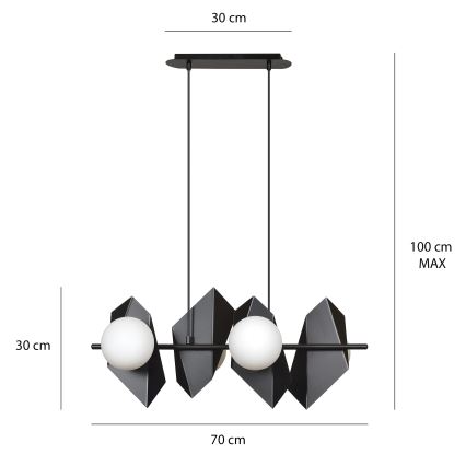Lühter DRIFTON 4xE14/10W/230V must