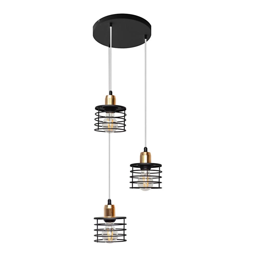 Lühter EDISON 3xE27/15W/230V