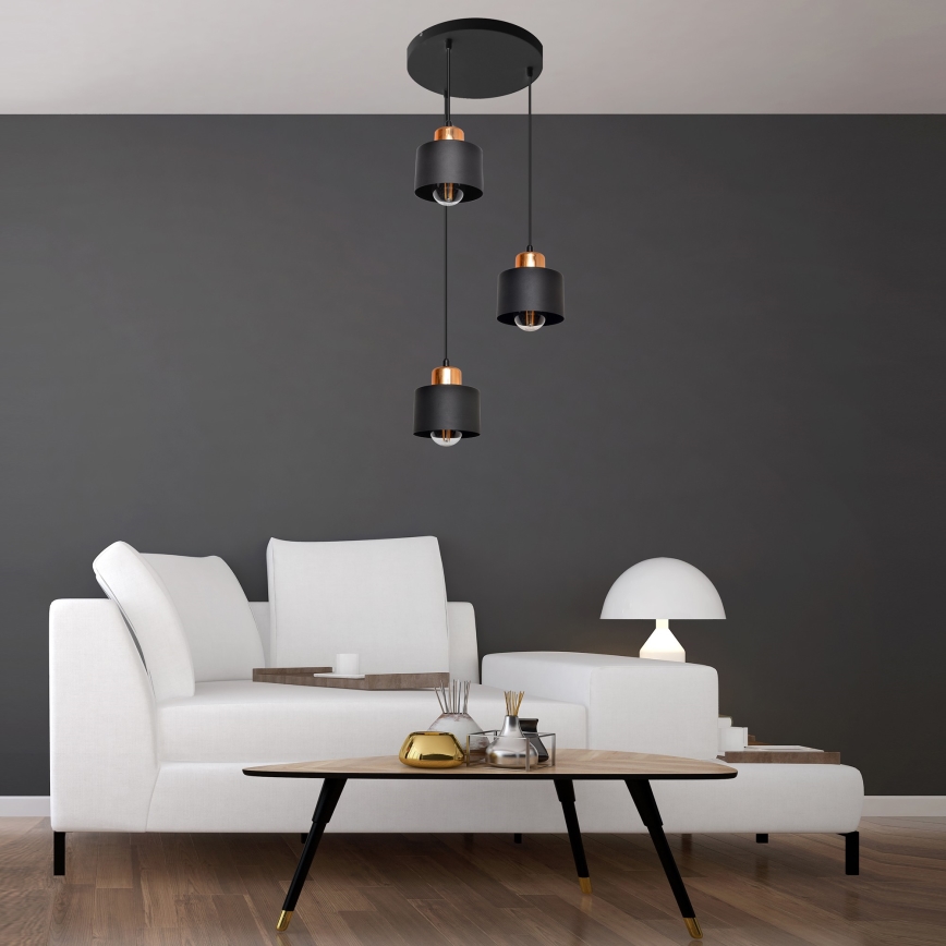 Lühter EDISON 3xE27/15W/230V