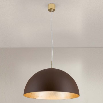 Lühter ELIANO 1xE27/60W/230V d. 50 cm pruun/kuldne