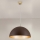 Lühter ELIANO 1xE27/60W/230V d. 50 cm pruun/kuldne