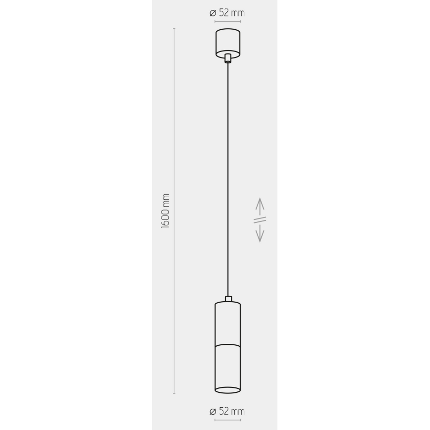 Lühter ELIT 1xGU10/10W/230V must