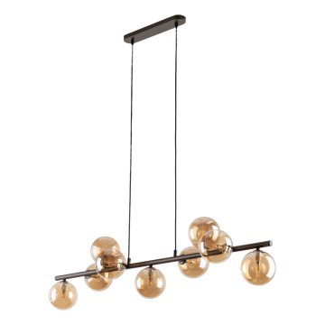 Lühter ESTERA 9xG9/6W/230V pruun/suitsune beež