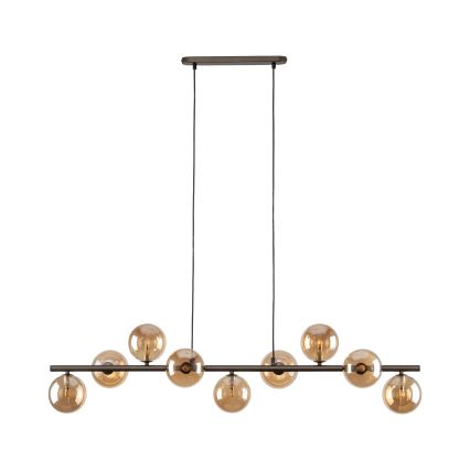 Lühter ESTERA 9xG9/6W/230V pruun/suitsune beež