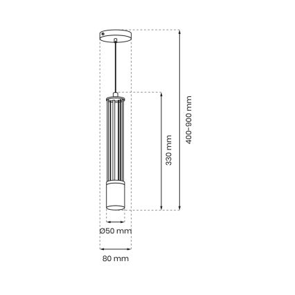 Lühter ESTILO 1xGU10/40W/230V must