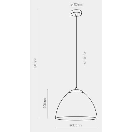 Lühter FARO 1xE27/60W/230V hall