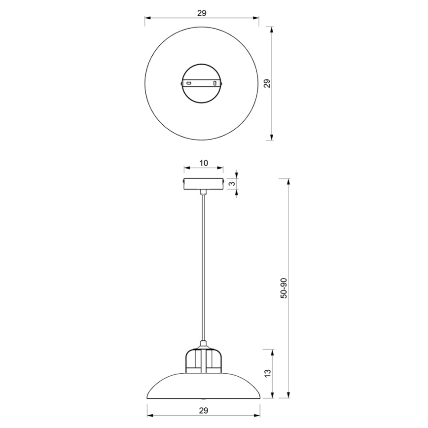 Lühter FELIX 1xE27/60W/230V valge
