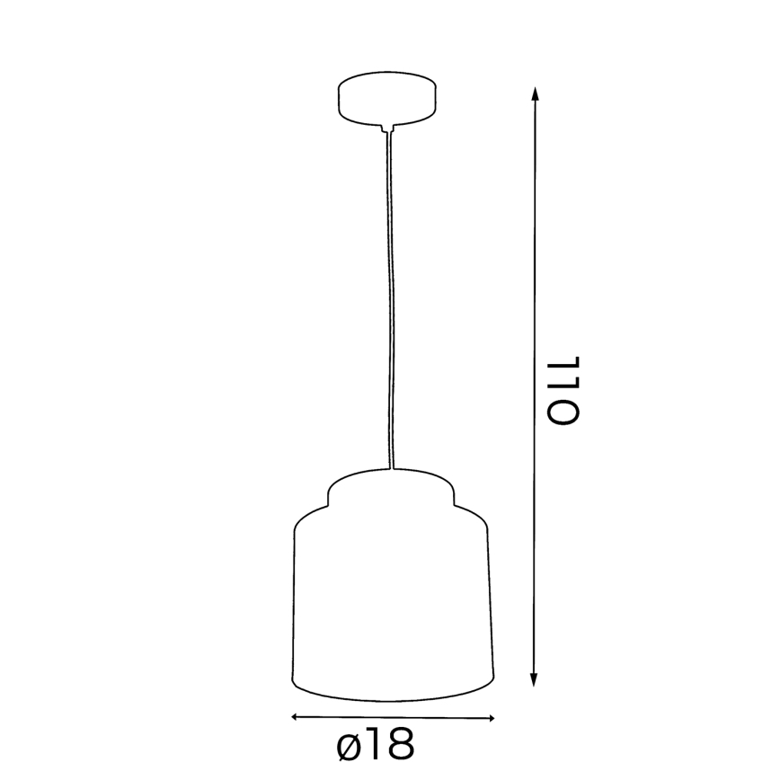 Lühter FRODI 1xE27/60W/230V must