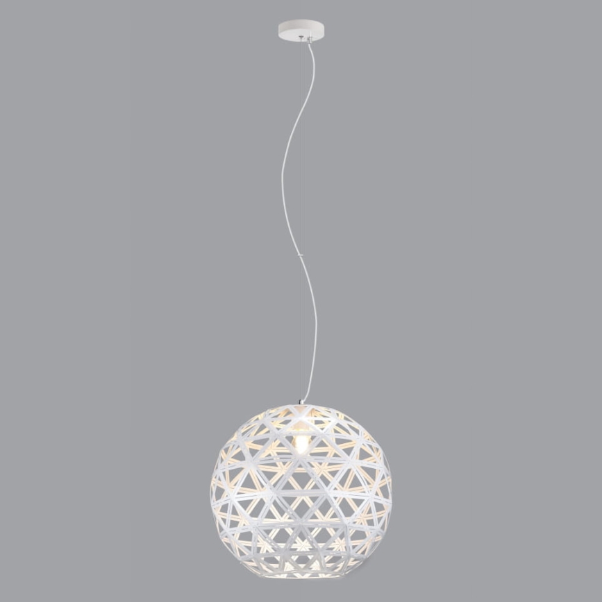 Lühter FROZEN 1xE27/60W/230V d. 50 cm valge