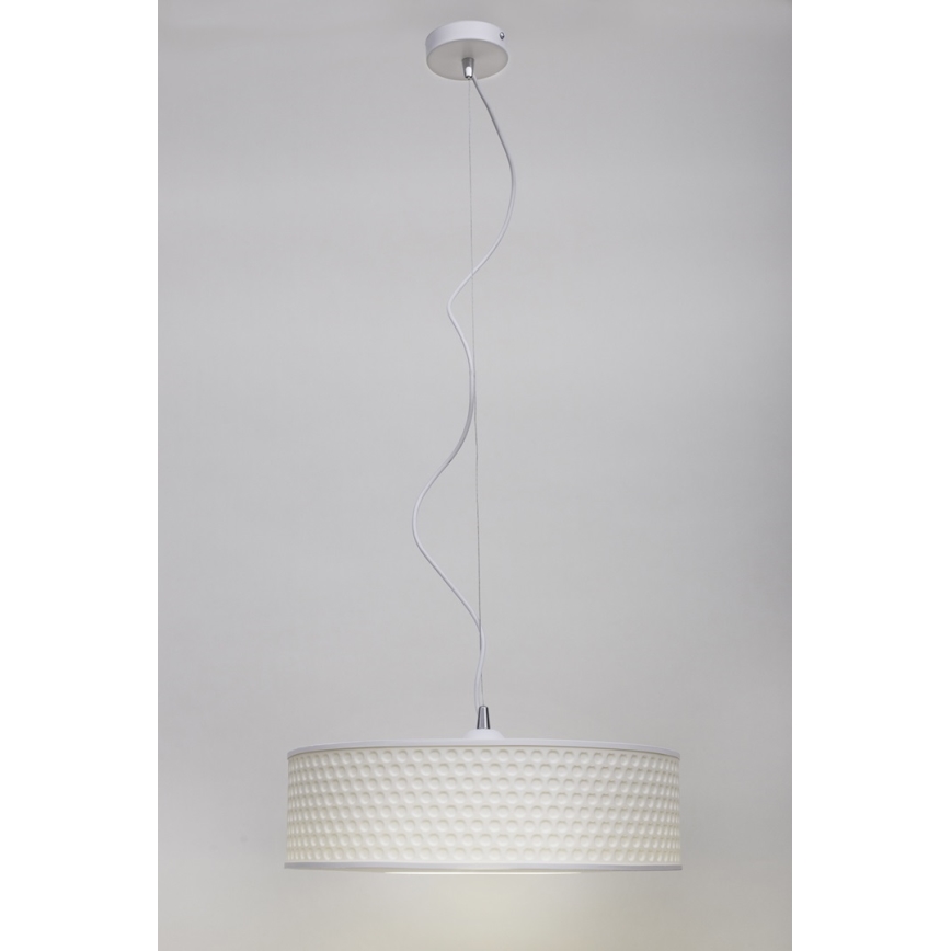 Lühter GARDA 1xE27/60W/230V d. 40 cm valge