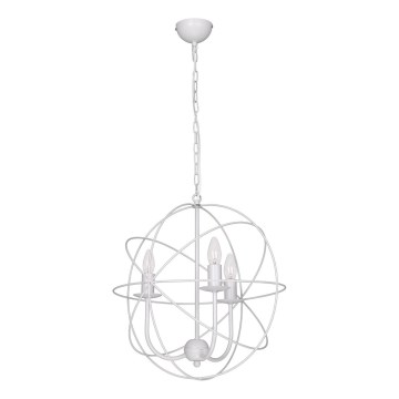 Lühter GLOBE 3 3xE14/60W valge