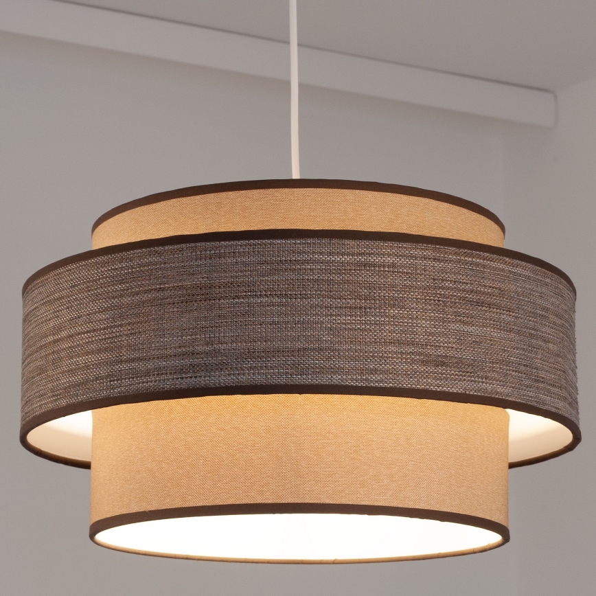 Lühter GRACE 1xE27/60W/230V beež/pruun