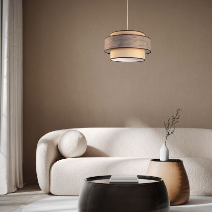 Lühter GRACE 1xE27/60W/230V beež/pruun