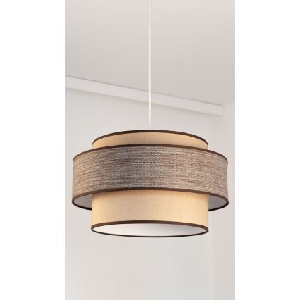 Lühter GRACE 1xE27/60W/230V beež/pruun