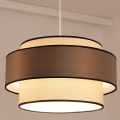 Lühter GRACE 1xE27/60W/230V d. 40 cm kreemikas/pruun