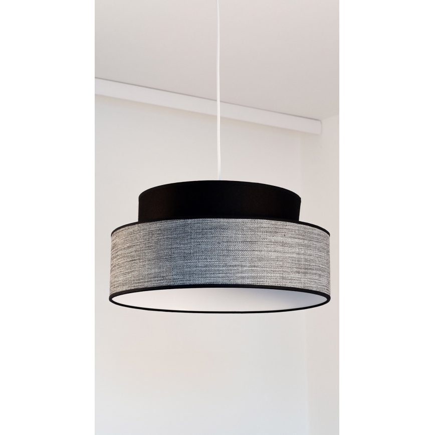 Lühter GRACE 1xE27/60W/230V d. 40 cm must/hall