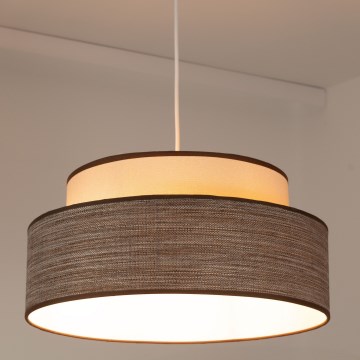 Lühter GRACE 1xE27/60W/230V kreemikas/pruun