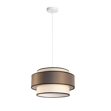 Lühter GRACE 1xE27/60W/230V kreemikas/pruun