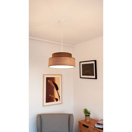 Lühter GRACE 1xE27/60W/230V pruun/beež
