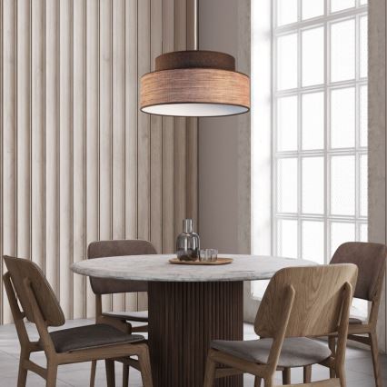 Lühter GRACE 1xE27/60W/230V pruun/beež