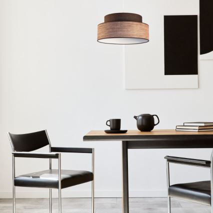 Lühter GRACE 1xE27/60W/230V pruun/beež