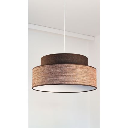 Lühter GRACE 1xE27/60W/230V pruun/beež
