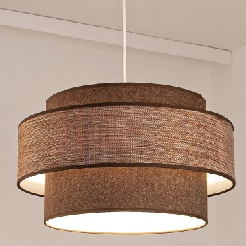Lühter GRACE 1xE27/60W/230V pruun/beež