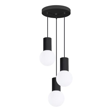 Lühter HALO 3xG9/8W/230V d. 25 cm must