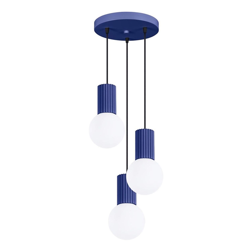 Lühter HALO 3xG9/8W/230V d. 25 cm sinine