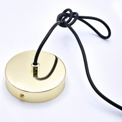 Lühter HARMA 1xE27/15W/230V d. 14 cm valge/kuldne