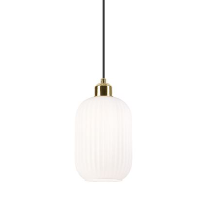 Lühter HARMA 1xE27/15W/230V d. 14 cm valge/kuldne