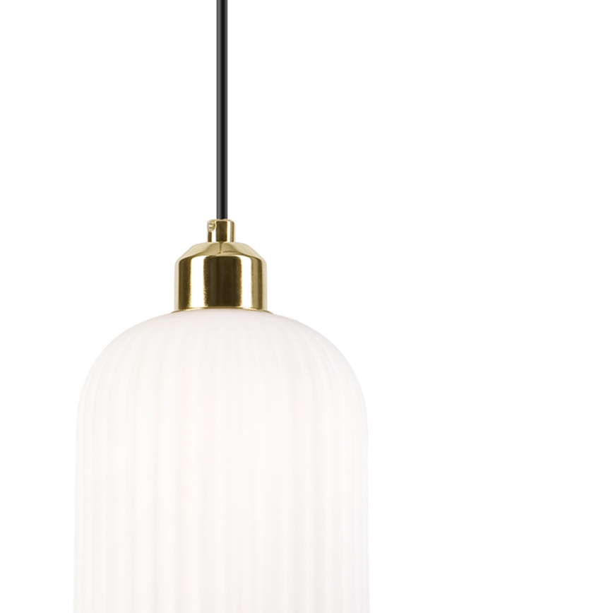 Lühter HARMA 1xE27/15W/230V d. 14 cm valge/kuldne