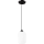 Lühter HARMA 1xE27/15W/230V d. 14 cm valge/must