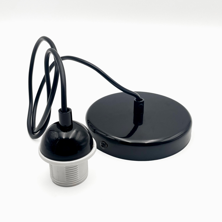 Lühter HARMA 1xE27/15W/230V d. 14 cm valge/must