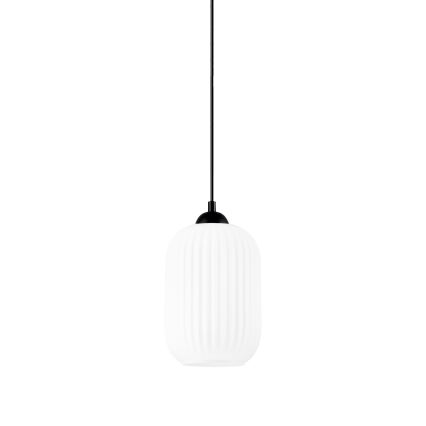 Lühter HARMA 1xE27/15W/230V d. 14 cm valge/must