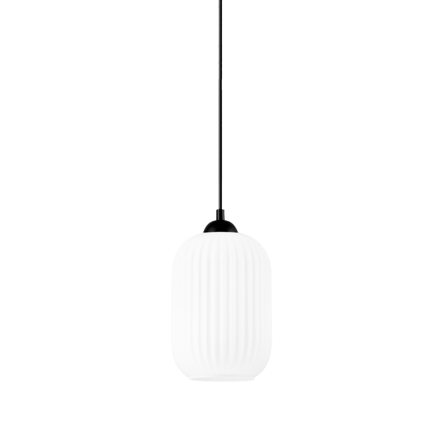 Lühter HARMA 1xE27/15W/230V d. 14 cm valge/must